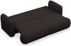 Selsey 'Tvoya' 3-Sitzer Schlafsofa mit Chenille-Bezug, Braun Bild 4