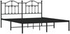 vidaXL Bettgestell mit Kopfteil Metall Schwarz 183x213 cm 353444 Bild 3