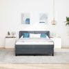 vidaXL Boxspringbett mit Kopfteil Dunkelgrau 140 x 190 cm Samt 3340383 Bild 3
