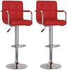 vidaXL Barhocker 2 Stk. Weinrot Kunstleder [334599] Bild 2