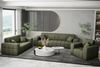 Sofa Designersofa NANCY 2-Sitzer in Stoff Perfekt Harmony Olivgrün Bild 2