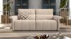 Sofanella 3-Sitzer ADRIA Stoffbezug Sofagarnitur Couch in Creme Bild 3