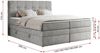 Boxspringbett, Polsterbett, Bett, Schlafzimmer - ERNI-KING - 120x200cm - Hellgrau Stoff - H3 Bild 5