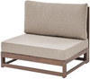 Ecksofa Lounge Set TIMOR Zertifiziertes Akazienholz Dunkler Holzfarbton Bild 5