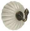 Wandhaken Kleiderhaken Handtuchhaken Keramik Creme Messing Ib Laursen 0514-01 Bild 5