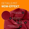 Lumaland 'Luxury XL Plus' Sitzsack, Rot, Microvelours, 120 l Bild 5