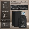 Bellamio 'Sur' Pfandflaschen Sammelbehälter mit Deckel aus Stoff 100L, herausnehmbare Innentasche mit Griffen, waschbar & tropfsicher, anthrazit Bild 3