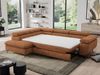 Mks Möbel 'Pedro L-Form' Ecksofa mit Schlaffunktion, verstellbaren Kopfstützen & Bettkasten, Orange, Stoff, mit Topper, links Bild 5