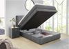 Boxspringbett Antonia De Luxe / Amy, Stoff, Grau, 156 x 117 x 217 cm Bild 3