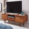 Wohnling HiFi Lowboard AMANA Sheesham Massivholz Landhaus TV Kommode 135 x 51 x 45 cm Bild 4