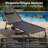 STEELSØN 'Nysaris' Sonnenliege mit Polsterauflage, schwarz, klappbar und leicht transportierbar, Gartenliege mit Seitentasche, Outdoor Liegestuhl bis 180 kg, 2er Set Bild 4