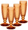 Villeroy & Boch Boston Coloured Sektglas 145 ml Apricot 4er Set Bild 4