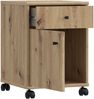 FORTE Tempra2 Rollcontainer, Holzwerkstoff, Braun, 38,6 x 54,2 x 42 cm Bild 5