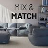 Lumaland Sitzsack-Sofa, Polyester, Eckteil, Grau, 70 x 81 x 81 cm Bild 3