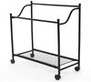 Songmics Wäschesammler auf Rollen mit 4 Fächern, Polyester Grau, 4x35 L / 87,5 x 38,5 x 67/81 cm Bild 3