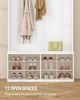 Garderobenständer, Garderobe mit 7 Doppelhaken, 12 Offene Fächer, Flurgarderobe Set, Freistehender Kleiderständer für Eingangsbereich, Flur, 32 x 100 x 181,5 cm, Weiß Bild 5