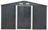 Vente-unique - MANSO Gartenhaus Metall Grau - B 377 cm x H 170 cm x L 312 cm Bild 2