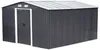 Vente-unique - MANSO Gartenhaus Metall Grau - B 377 cm x H 170 cm x L 312 cm Bild 3