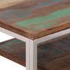 vidaXL Konsolentisch Silbern Edelstahl und Altholz Massivholz 350008 Bild 5