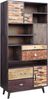 Wohnzimmerregal ARVID - Holz Mehrfarbig 183x80x40cm | Regal Bücherreal offener Schrank Bild 1