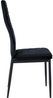 4er Set Esszimmerstühle Mayfair Samt schwarz Bild 4
