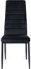 4er Set Esszimmerstühle Mayfair Samt schwarz Bild 3