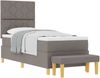 vidaXL Boxspringbett mit Kopfteil Taupe 200 x 80 cm Stoff 3344335 Bild 2