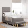 vidaXL Boxspringbett mit Kopfteil Taupe 200 x 80 cm Stoff 3344335 Bild 1