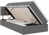 vidaXL Aufbewahrungsbett mit Matratze Dunkelgrau 90 x 190 cm 3370540 Bild 2