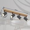Deckenstrahler, Metall, Graphit Dunkel, 4 Flammig Bild 4