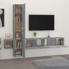 5-tlg. TV-Schrank-Set Grau Sonoma Holzwerkstoff [3114252] Bild 5