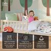 Bellabino 'Vere' Bodenbett 90x200 cm, natur, Massivholz Kiefer, Montessori Kinderbett mit Rausfallschutz und Lattenrost Bild 3