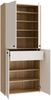 Schuhschrank >KENDRAY< in Mauvelle Eiche Dekor / Sand - 83,7x191,1x34,9 (BxHxT) Bild 5