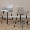 Bronx71 Barhocker Andor recycelter Stoff taupe 65 - 78 cm Bild 3