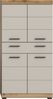 Midischrank B/H/T: 74x141x31 cm in Evoak Oak Nachbildung Bild 2
