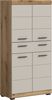 Midischrank B/H/T: 74x141x31 cm in Evoak Oak Nachbildung Bild 1