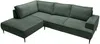 Vente-unique - GINETO Sofa StoffSamt Grün - B 195 cm x H 83 cm x L 275 cm Bild 4