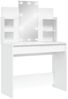 vidaXL Schminktisch mit LED-Leuchten Weiß 96x40x142 cm 837892 Bild 2