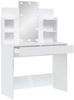 vidaXL Schminktisch mit LED-Leuchten Weiß 96x40x142 cm 837892 Bild 4