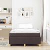 vidaXL Bettrahmen mit Matratze Dunkelbraun 120 x 190 cm Stoff 3398923 Bild 3