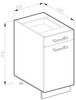 Apothekerschrank R-Line Goldkraft Eiche 30 cm J-Shape AP Marmor Vicco Bild 3