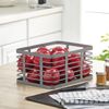 mDesign Allzweckkorb Aufbewahrung Drahtkorb Organizer 6er-Set Metall Grau Bild 3