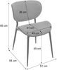 2er-Set Esszimmerstuhl HWC-O45, Bugholz Stoff (370g/m²) Öko-Tex FSC®-zertifiziert ~ natur, hellgrau Bild 3