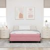 vidaXL Boxspringbett mit Matratze Rosa 140 x 200 cm Stoff 3398700 Bild 3