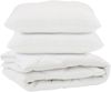 vidaXL Bettdecke mit Kissen 3 pcs Weiß Mikrofaser 3377696 Bild 2
