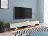 TV-Lowboard Jumbo 180 (Farbe: Wotan / Weiß Hochglanz, mit RGB LED Beleuchtung) Bild 2