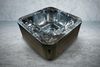 PureHaven American Outdoor-Whirlpool 215x215 cm für 5 Personen mit 53 Massagedüsen Heizung LEDs Thermoabdeckung Ozondesinfektion Pearl Shadow/Grau Bild 3