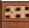 BlingBin Schubkastenkommode Kommode mit 6 Schubladen Nussbaum Schrank Highboard Höhe 90cm Bild 3