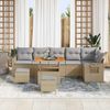 vidaXL Gartensofa-set 9 pcs Beige Poly-Rattan 3361767 Bild 3