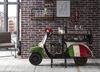 Sit Möbel Stehtisch Italien aus einem recyceltem Roller L = 170 x B = 66 x H = 105 cm weiß mit italienischer Flagge" Bild 3